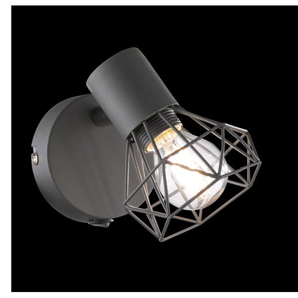 Črno točkovno svetilo 8x14 cm Ran – Fischer & Honsel-image-2