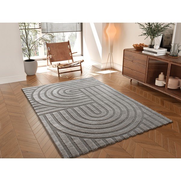 Siva preproga 160x230 cm Snowy – Universal-image-1