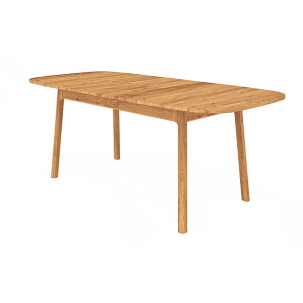 Raztegljiva jedilna miza iz masivnega hrasta 100x200 cm Twig – The Beds