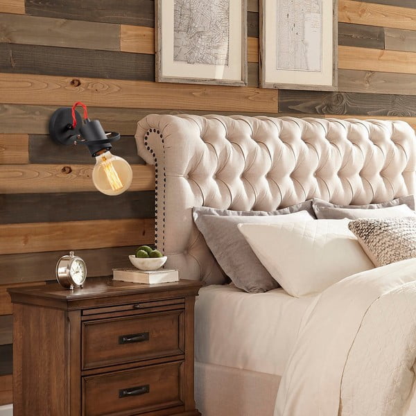 Črna stenska svetilka Vaveyla – Opviq lights-image-1