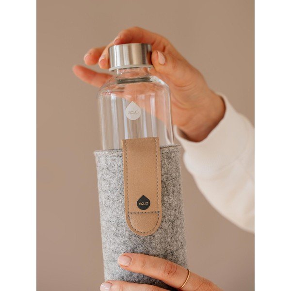 Steklenička iz borosilikatnega stekla z ovitkom iz filca Equa Mismatch Sand Sky, 750 ml-image-3