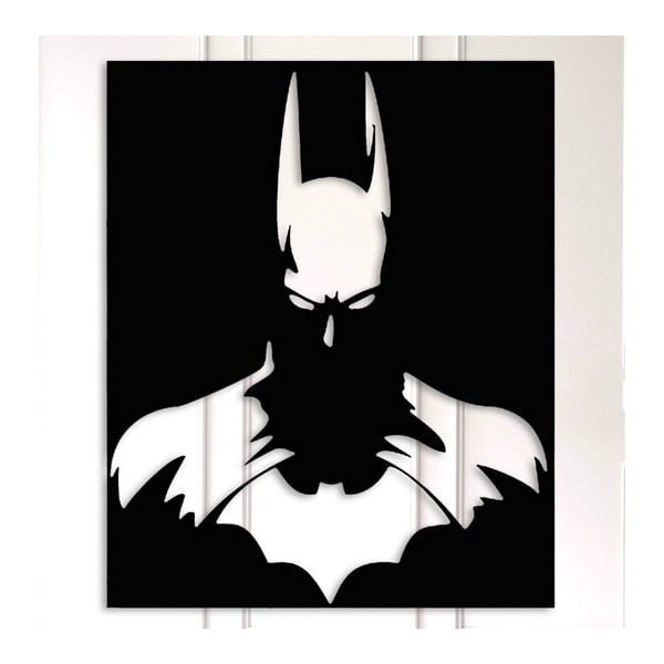 Črna kovinska stenska dekoracija Batman