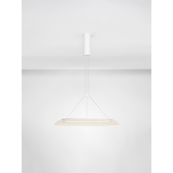 Mat bela aluminijasta LED viseča svetilka s senčilom iz akrilnega stekla ø 60 cm Mantle – Nova Luce-image-4