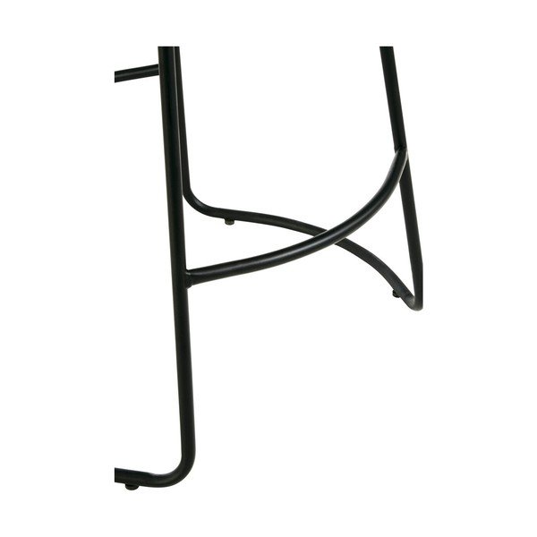 Črn/rjav oblazinjen barsko stol (višina sedeža 64 cm) Brixton – Premier Housewares-image-4