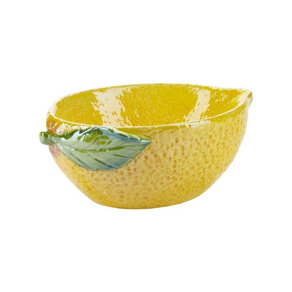 Rumena lončena skleda Bahne & CO Lemon