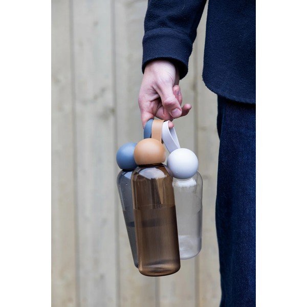 Temno siva steklenica za vodo za na pot iz reciklirane plastike 600 ml Ture – Sagaform-image-2