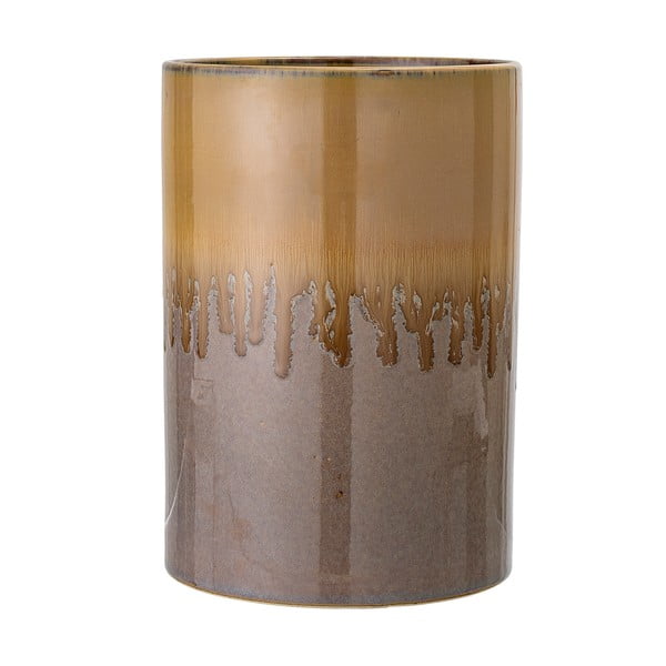 Vaza iz rjave keramike Bloomingville Zabri, višina 21 cm