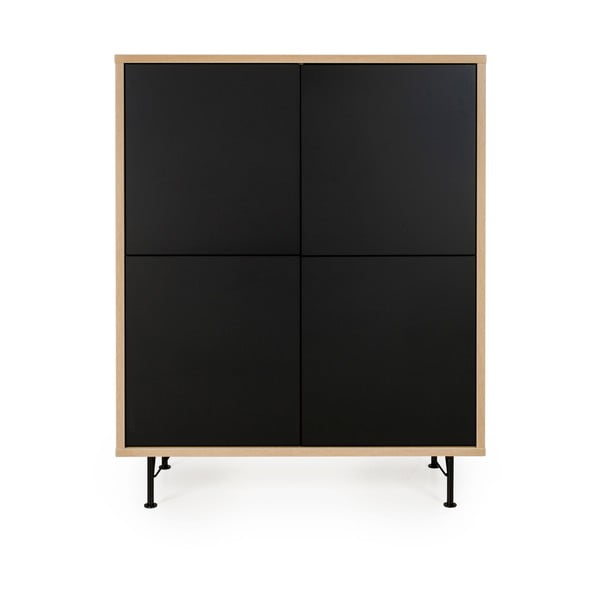 Črna omarica Tenzo Flow, 111 x 137 cm