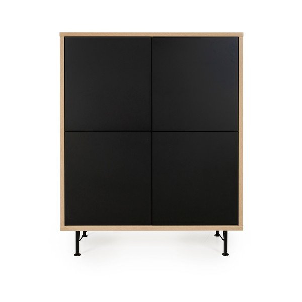 Črna omarica Tenzo Flow, 111 x 137 cm