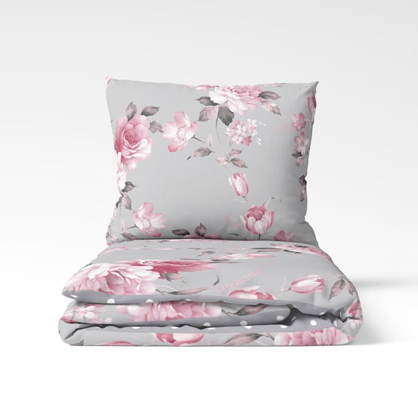 Siva bombažna posteljnina Bonami Selection Belle, 200 x 220 cm-image-2