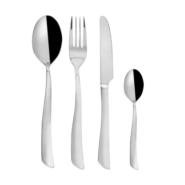 Pribor iz nerjavečega jekla v srebrni barvi 24 ks Shape – Orion