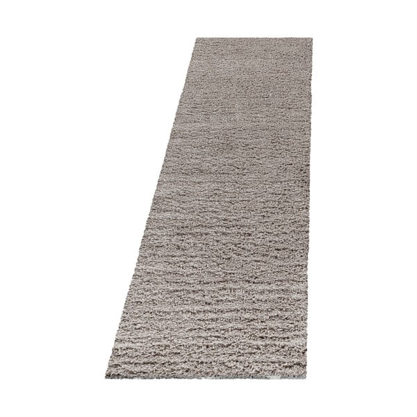 Svetlo rjav tekač 80x250 cm Fluffy – Ayyildiz Carpets