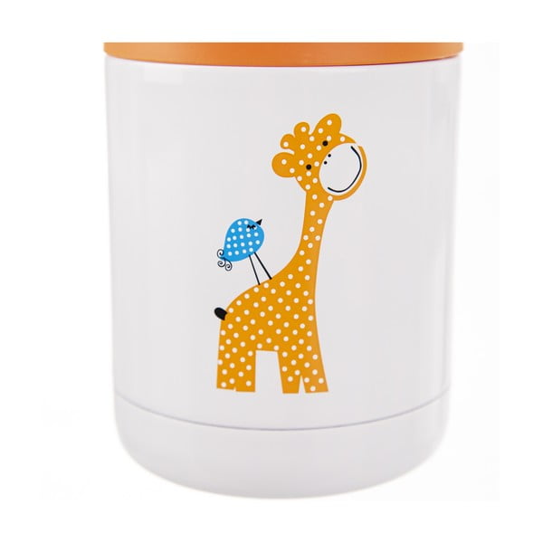 Bela/oranžna otroška termoska 480 ml Žirafa – Orion-image-3