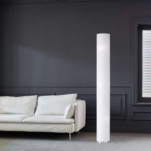 Bela stoječa svetilka s tekstilnim senčilom (višina 156 cm) Thor – Fischer & Honsel-image-3