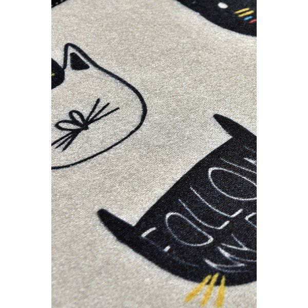 Črna/bež kopalniška preproga 40x60 cm Cutie – Foutastic-image-3