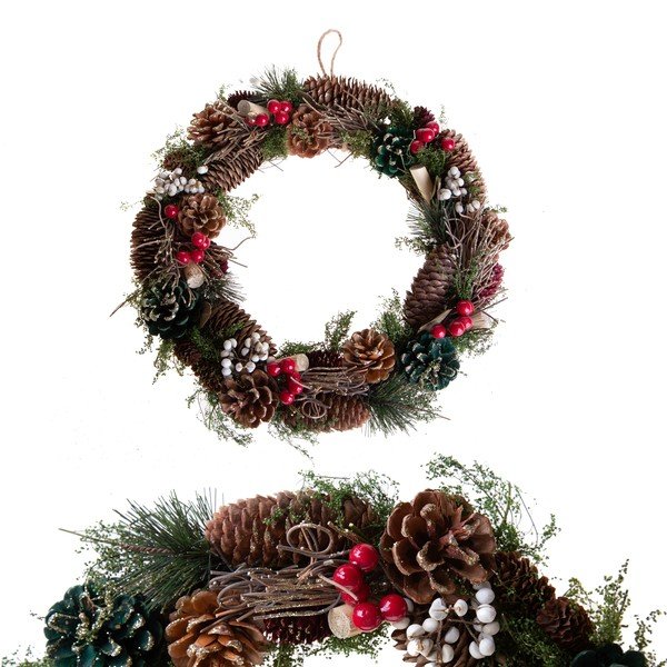 Božični venec ø 36 cm Berry & Pine – Brandani