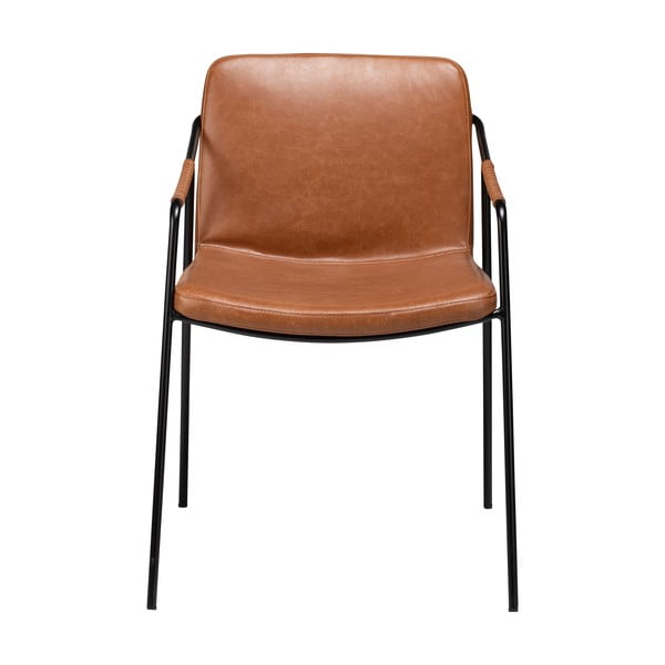 Rjav jedilni stol v imitaciji usnja DAN-FORM Denmark Boto-image-1