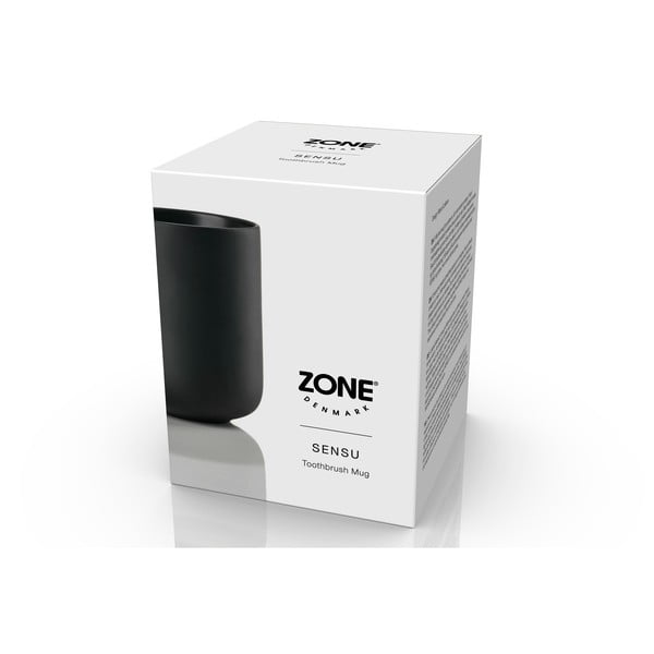 Črn lončen lonček za zobne ščetke Sensu – Zone-image-4