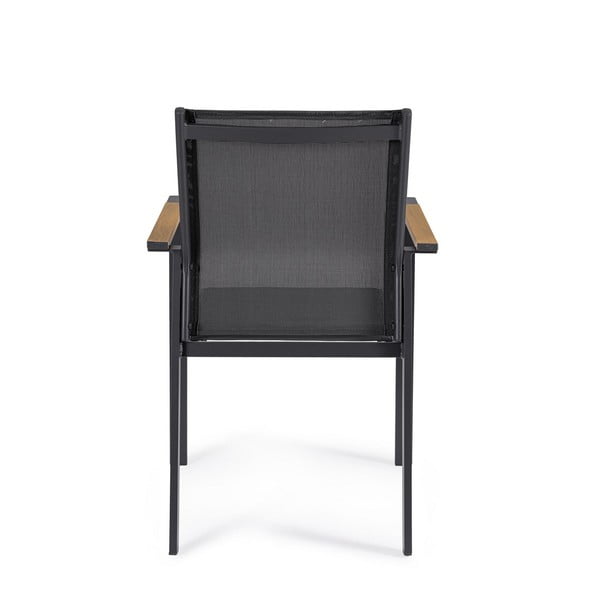 Antracitno sivi kovinski vrtni stoli v kompletu 4 ks Heta   – Bizzotto-image-4