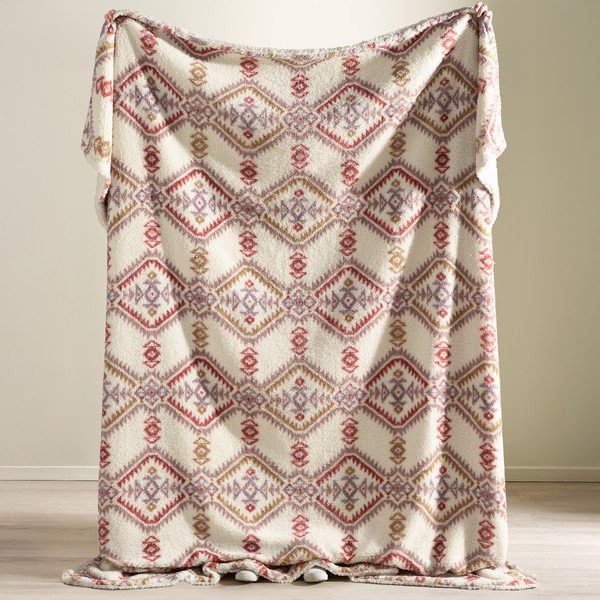 Odeja v naravni barvi 240x200 cm Navajo Fleece – Catherine Lansfield-image-1