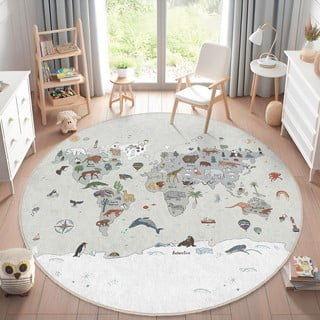 Pralna otroška igralna preproga ø80 cm Big World – Mila Home