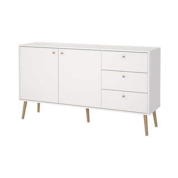 Bela nizka komoda 149x82 cm Bodo – Tvilum-image-4