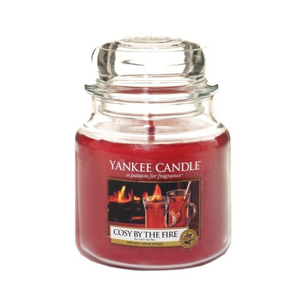 Dišeča sveča Yankee Candle Cosy by the Fireplace, čas gorenja 65 - 90 ur