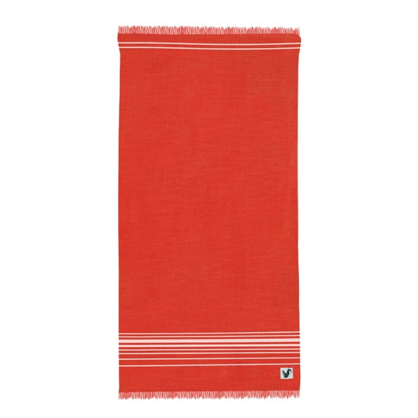 Rdeča brisača za plažo Origama Flat Seat, 100 x 200 cm
