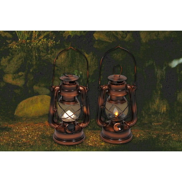 LED lanterna v bronasti barvi (višina 19 cm) – Hilight-image-1