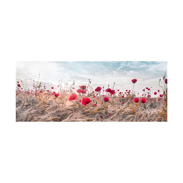 Slikarstvo na platnu Styler Poppies, 60 x 150 cm