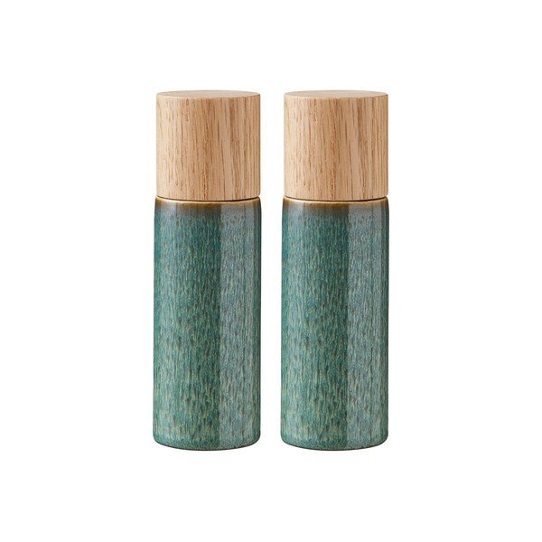 Zelen keramičen komplet mlinčkov za poper in sol 2 ks Gastro Green – Bitz