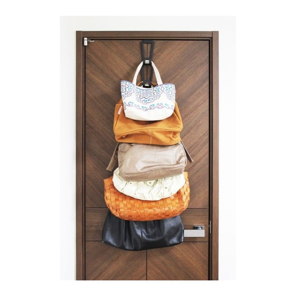 Črn obešalnik za torbice s 6 kavlji YAMAZAKI Kanazawa-image-2