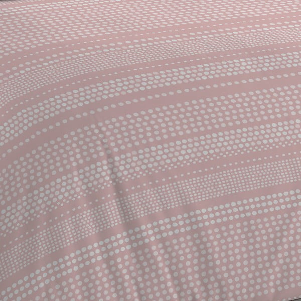 Roza-siva posteljnina 200x135 cm Banded Spots - Cloudsoft-image-4