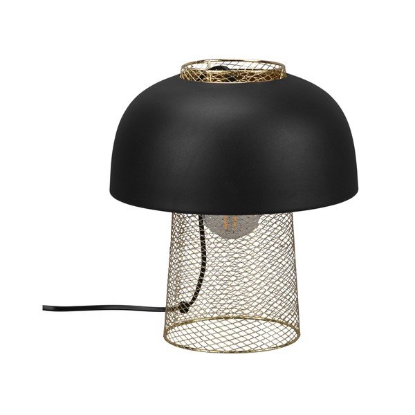 Mat črna kovinska namizna svetilka (višina 28 cm) Punch – Reality