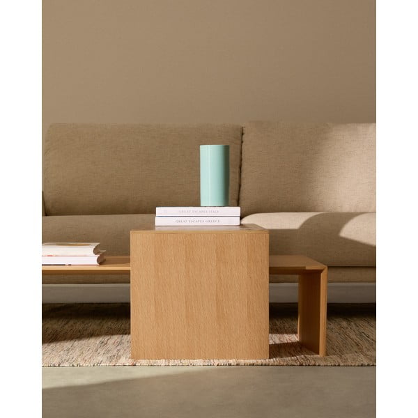 Mizica v hrastovem dekorju v svetli naravni barvi 70x140 cm Litto – Kave Home-image-1