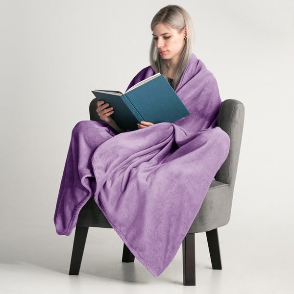 Vijolična odeja iz mikrovlaken DecoKing Mic, 160 x 210 cm-image-1