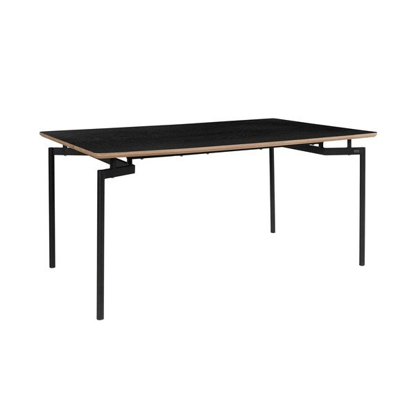 Črna jedilna miza 90x160 cm Alto – Støraa-image-1