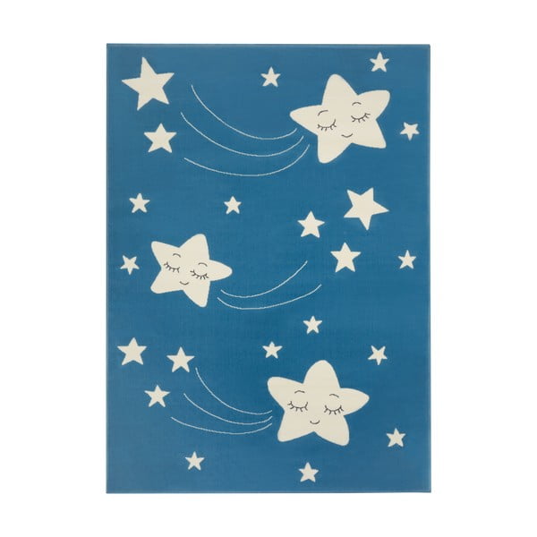 Otroška modra preproga Hanse Home Adventures Stardust, 80 x 150 cm