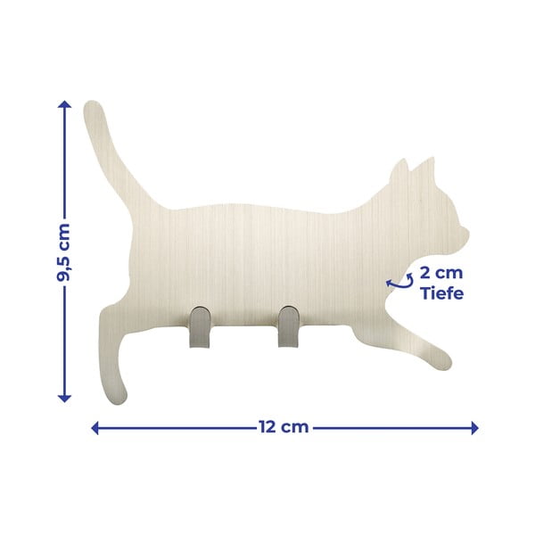 Obešalniki iz nerjavečega jekla z namestitvijo brez vrtanja v kompletu 2 ks Cat – Maximex-image-2