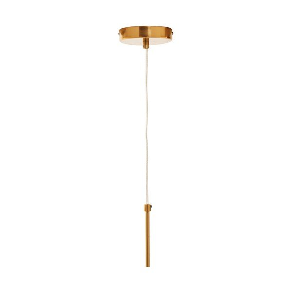 Kovinska viseča svetilka v zlati barvi s steklenim senčilom ø 25 cm Trieste – Premier Housewares-image-4