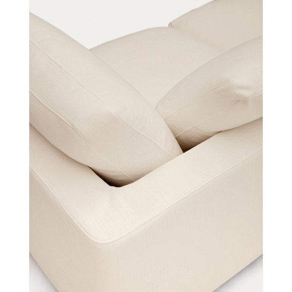 Kremno bel ležalnik Gala – Kave Home-image-4