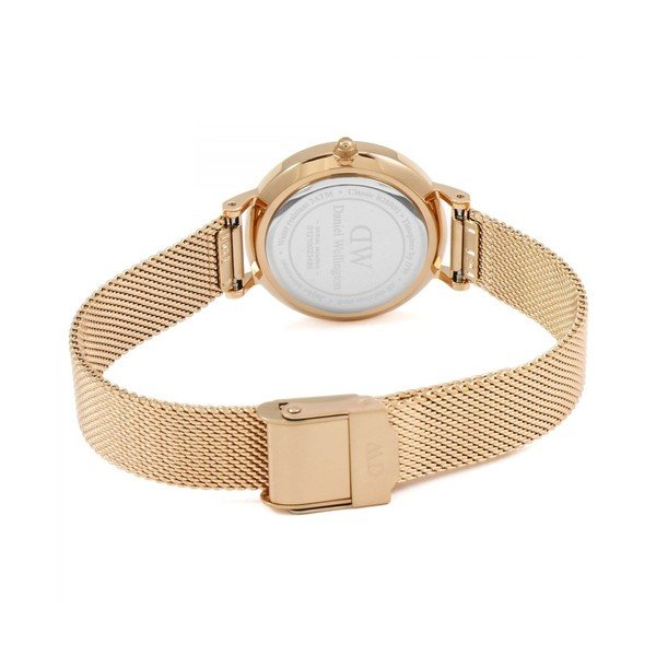 Ženska ura v rožnato zlati barvi z belo številčnico Daniel Wellington Petite Mel, ⌀ 28 mm-image-2