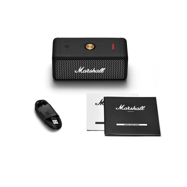 Črn prenosni zvočnik Bluetooth Marshall Emberton-image-3