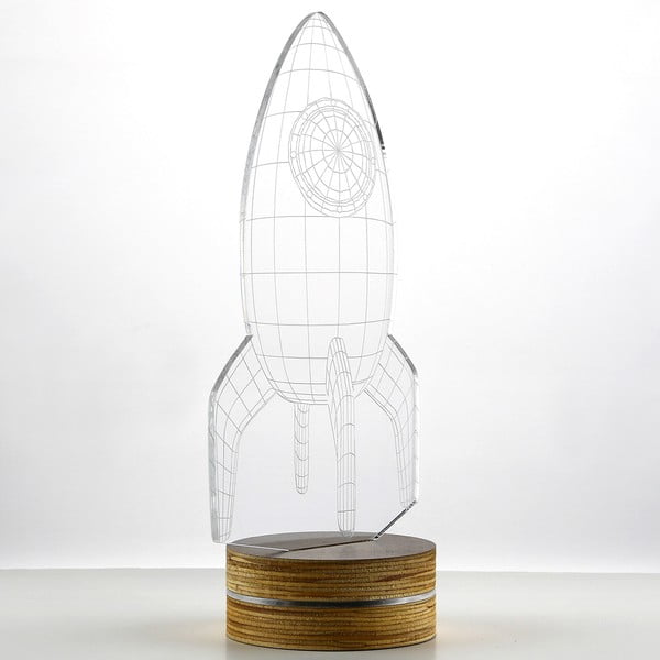 3D namizna svetilka Raketa-image-1