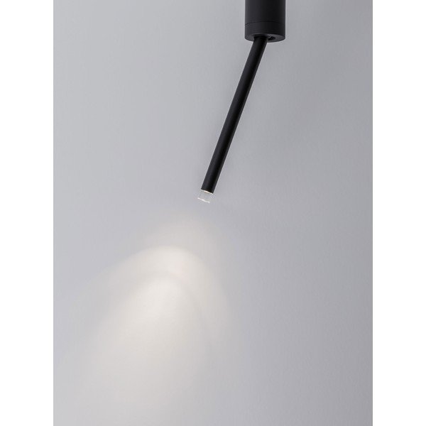 Mat črna aluminijasta LED stropna svetilka z upogljivo konstrukcijo Stilvi – Nova Luce-image-2