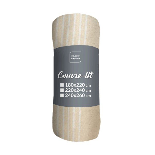 Bež pregrinjalo 240x260 cm Adele – douceur d'intérieur