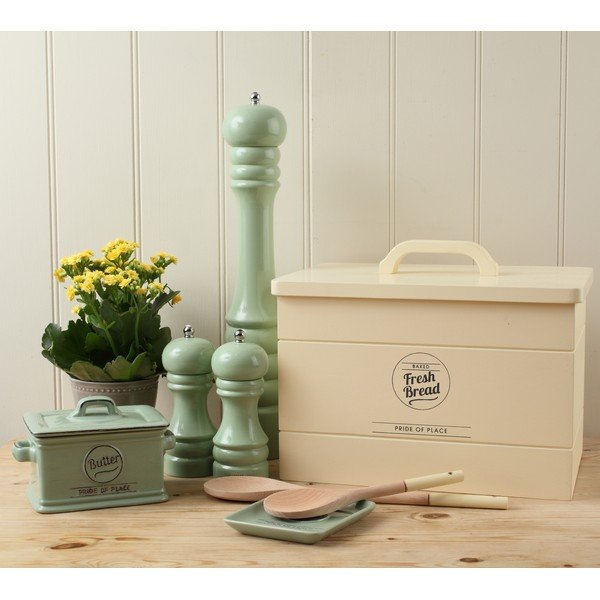 Mlinček za poper iz lesa kavčukovca T&G Woodware Capstan Green, 15 cm-image-1