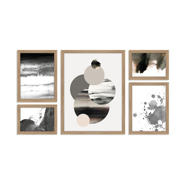 Slike v kompletu 5 ks 30x40 cm Planets – Malerifabrikken