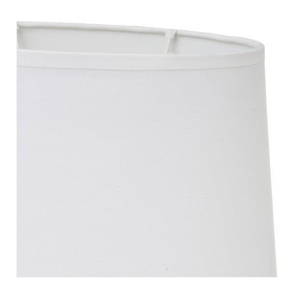 Belo-siva keramična namizna svetilka s tekstilnim senčilom (višina 30 cm) – Casa Selección-image-4