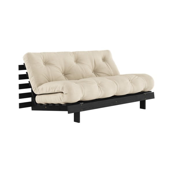 Bež raztegljiva sedežna garnitura 160 cm Roots Black Night – Karup Design